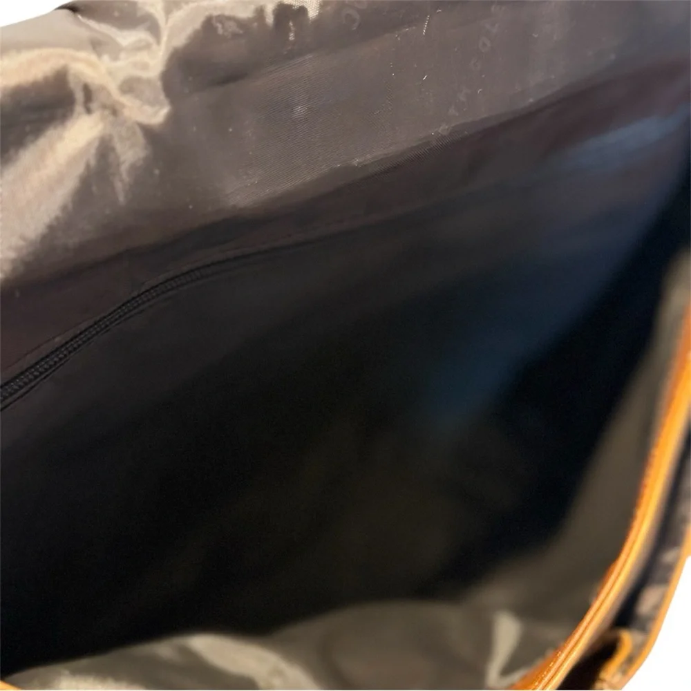 Kenneth Cole Reaction Men's Tan Leather Messenger Bag